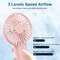 Rechargeable USB Handheld Fan With Phone Holder 3
