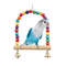 Wooden Bird Swing Toy For Parrots And Small Birds 0