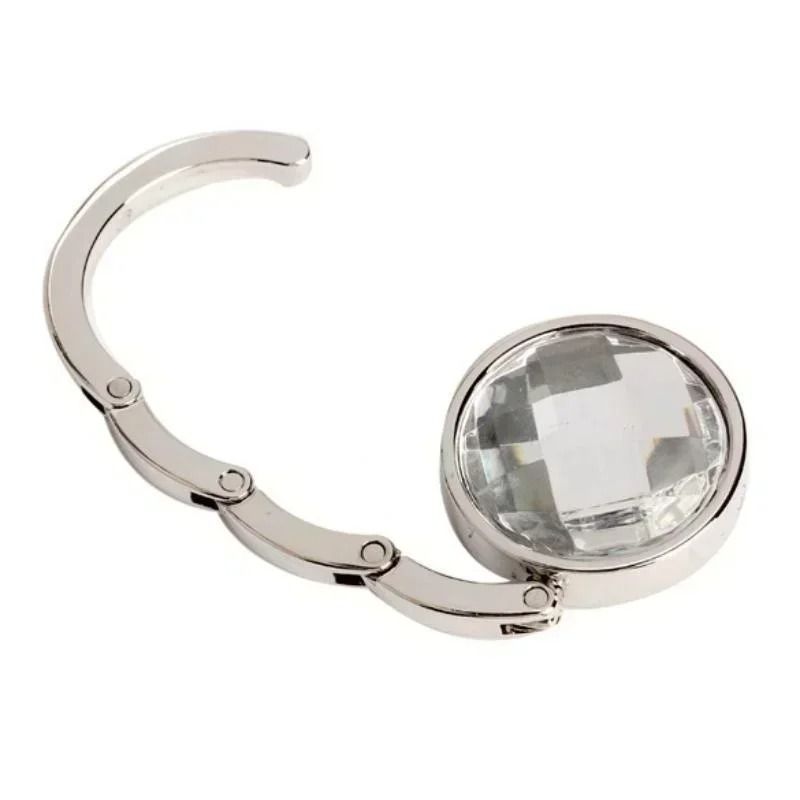 Foldable Crystal Purse Hook And Table Bag Holder 3
