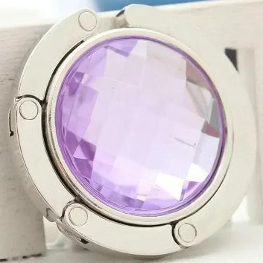 Foldable Crystal Purse Hook And Table Bag Holder 11