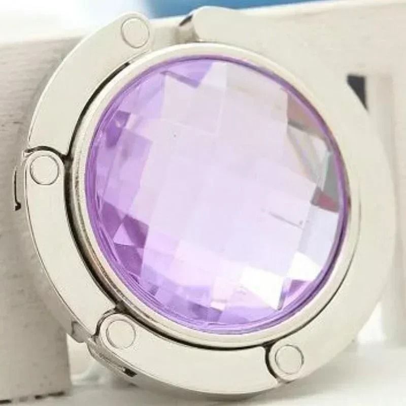 Foldable Crystal Purse Hook And Table Bag Holder 11