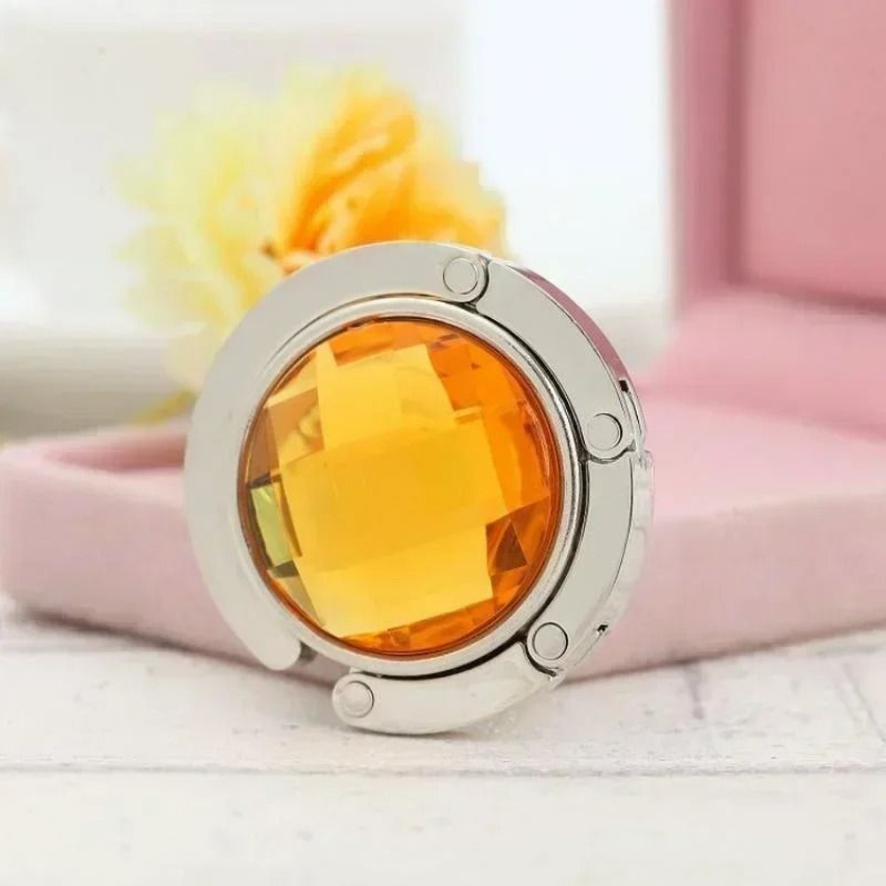 Foldable Crystal Purse Hook And Table Bag Holder 12