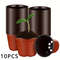 Plastic Plant Nursery Pots 4 Inch 10 Piece Set 0