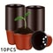 Plastic Plant Nursery Pots 4 Inch 10 Piece Set 0