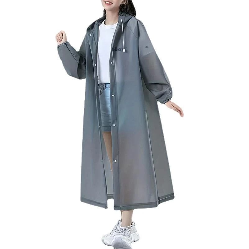 Lightweight Reusable Hooded Raincoat For Women 5