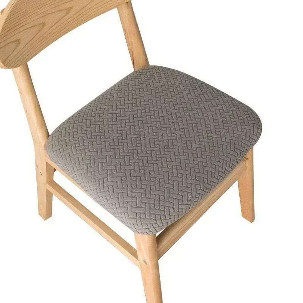 Stretchable Jacquard Dining Chair Seat Cover 10