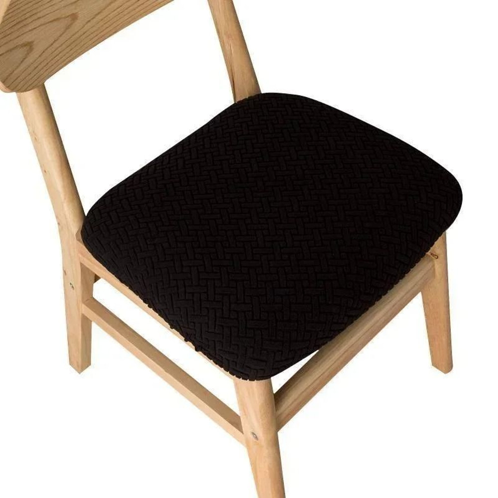 Stretchable Jacquard Dining Chair Seat Cover 12