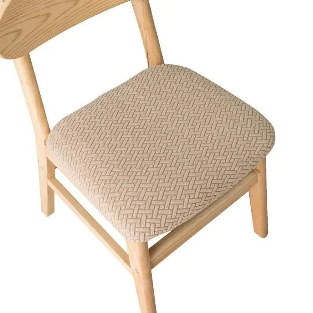 Stretchable Jacquard Dining Chair Seat Cover 14