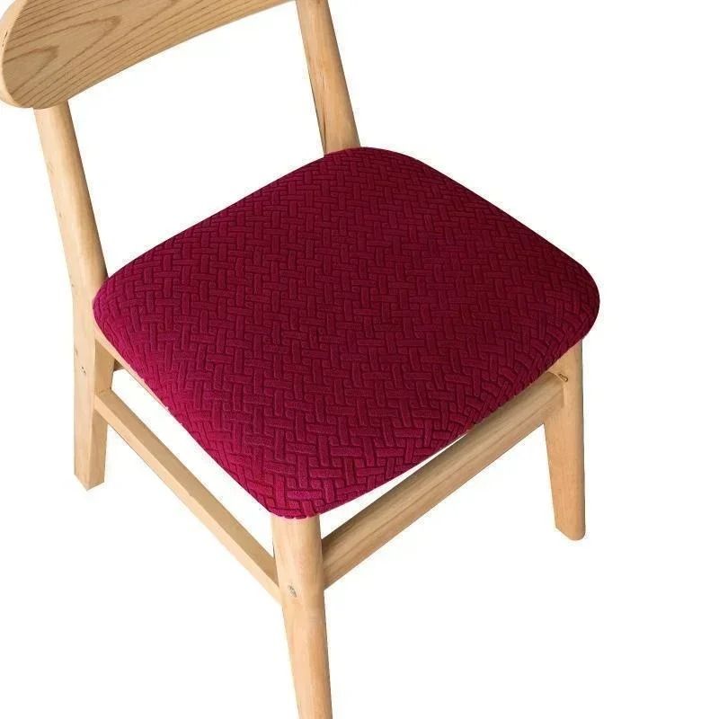 Stretchable Jacquard Dining Chair Seat Cover 7