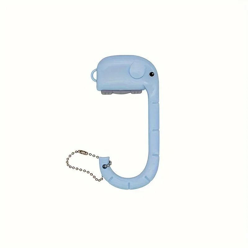 Oval Non Slip Cartoon Elephant Bag Table Hook 8