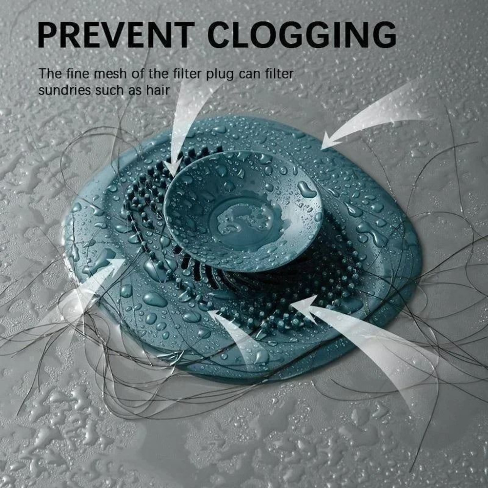 Multipurpose Drain Cover Plug And Hair Catcher For Kitchen And Bathroom 2