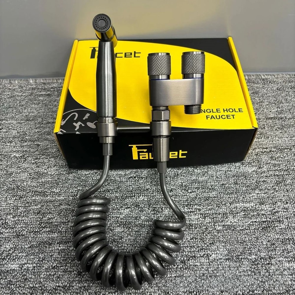 Handheld Toilet Bidet Faucet Sprayer Set Stainless Steel 2