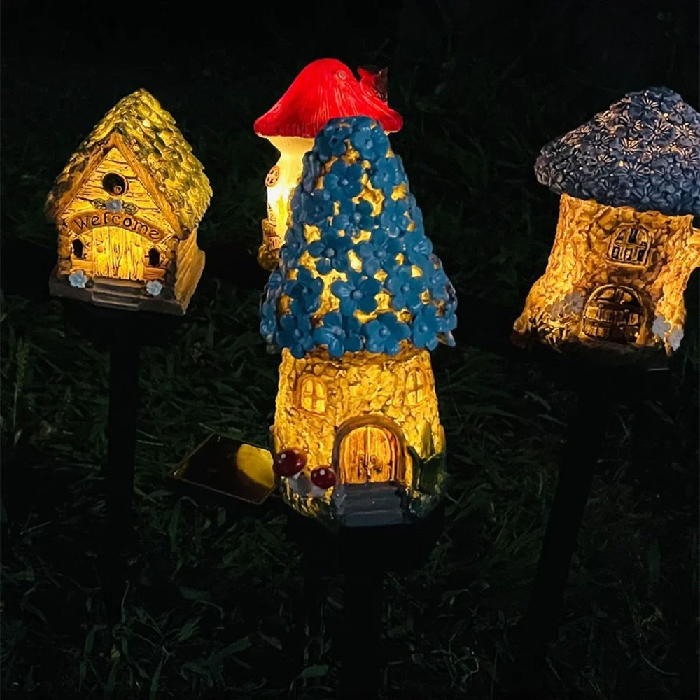 Solar Mushroom LED Garden Lights For Outdoor Decoration 2
