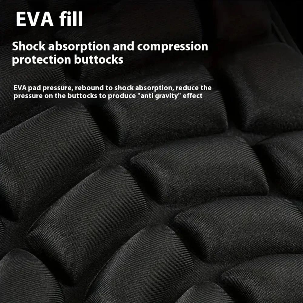 3D Comfort Gel Cushion Motorcycle Seat Pad Set 1