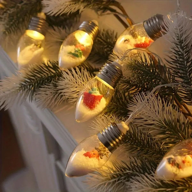 Snowball LED String Lights For Christmas Decor 6