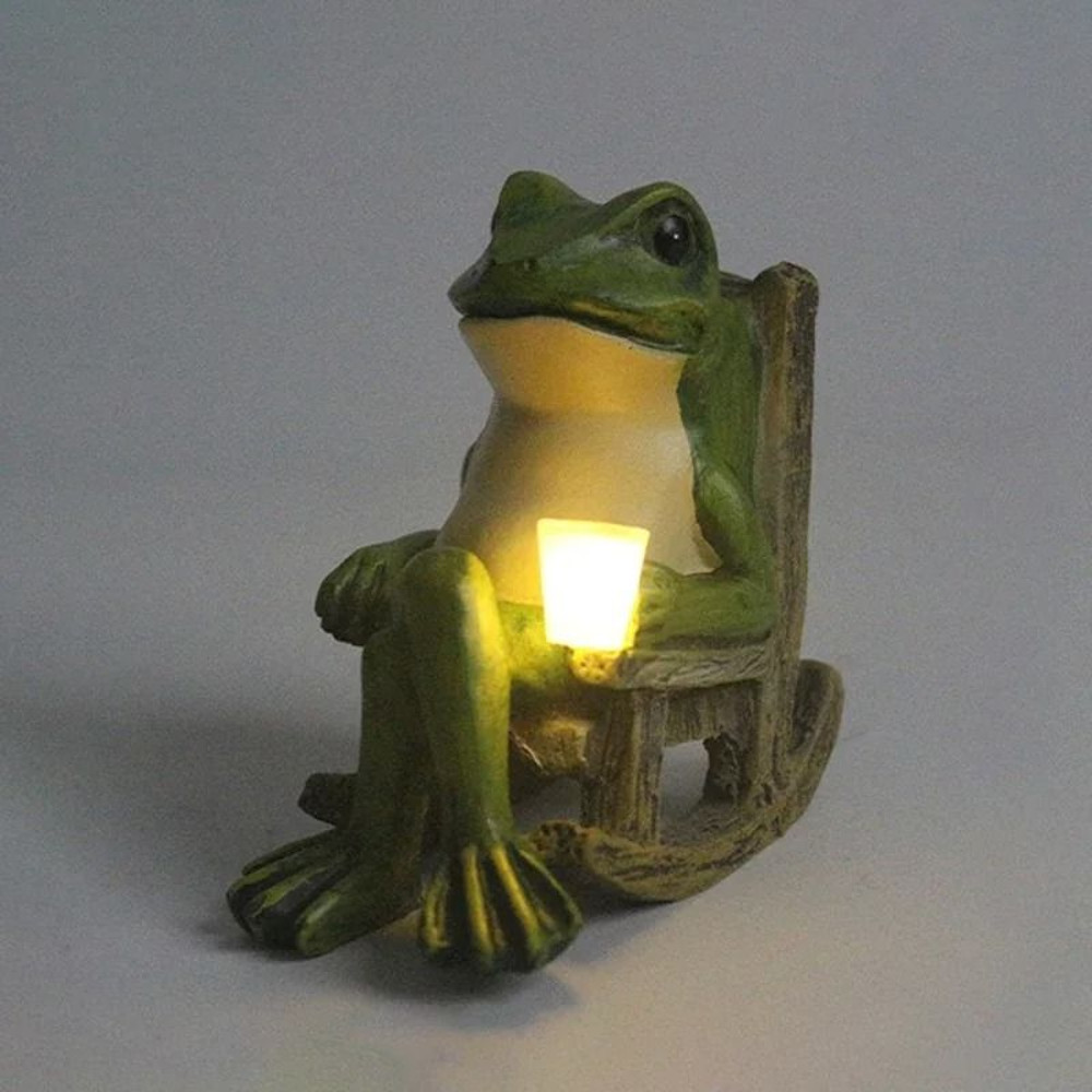 Solar Frog Garden Light Outdoor Decoration 2