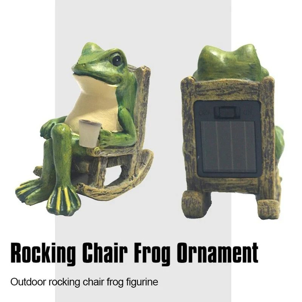 Solar Frog Garden Light Outdoor Decoration 4