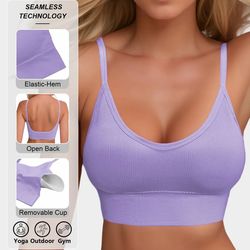 knitted ribbed hal terneck yoga sports bra with supportive fit