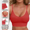 Knitted Ribbed Hal Terneck Yoga Sports Bra With Supportive Fit 3