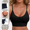 Knitted Ribbed Hal Terneck Yoga Sports Bra With Supportive Fit 6
