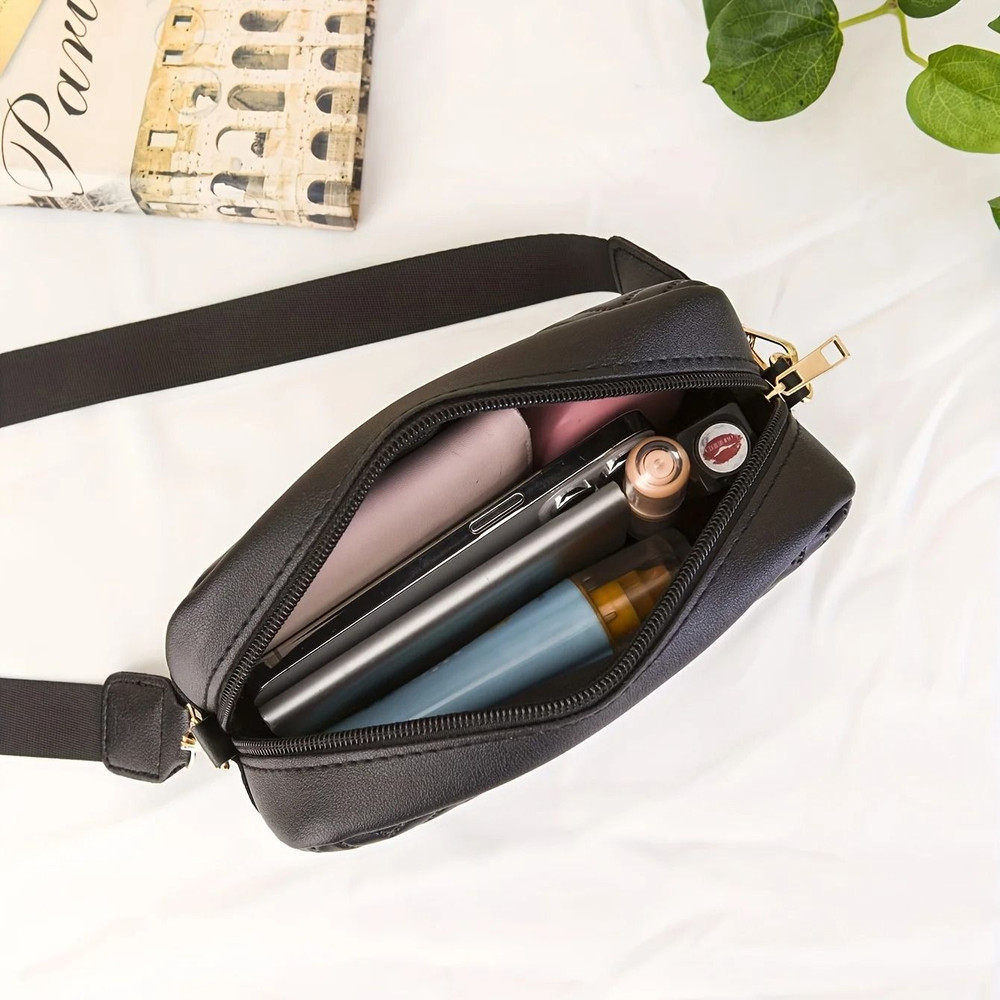 Mini Quilted Crossbody Bag And Wallet Combo 3