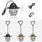 Portable Camping Lantern Retro Hanging Tent Lamp Waterproof Dimmable Camping Light 4
