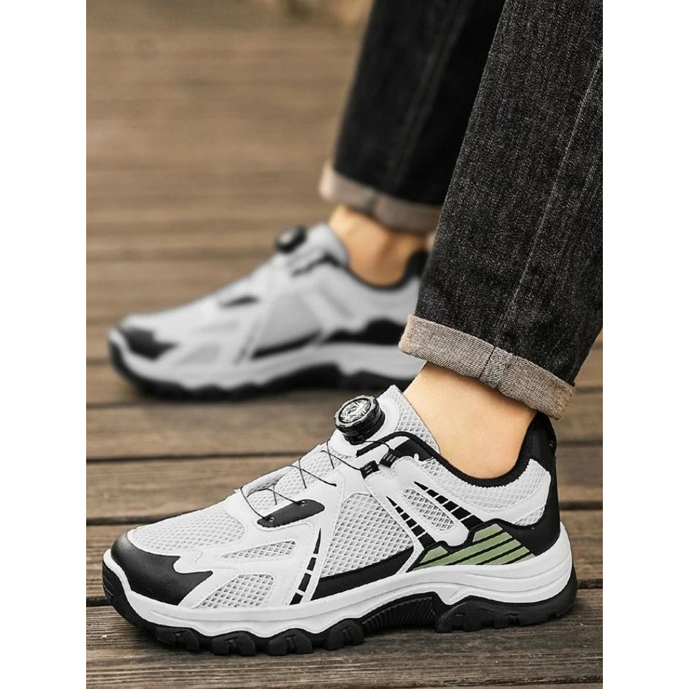 Mens Hollow Breathable Mesh Platform Casual Sneaker Outdoor Walking Sport Shoe 0