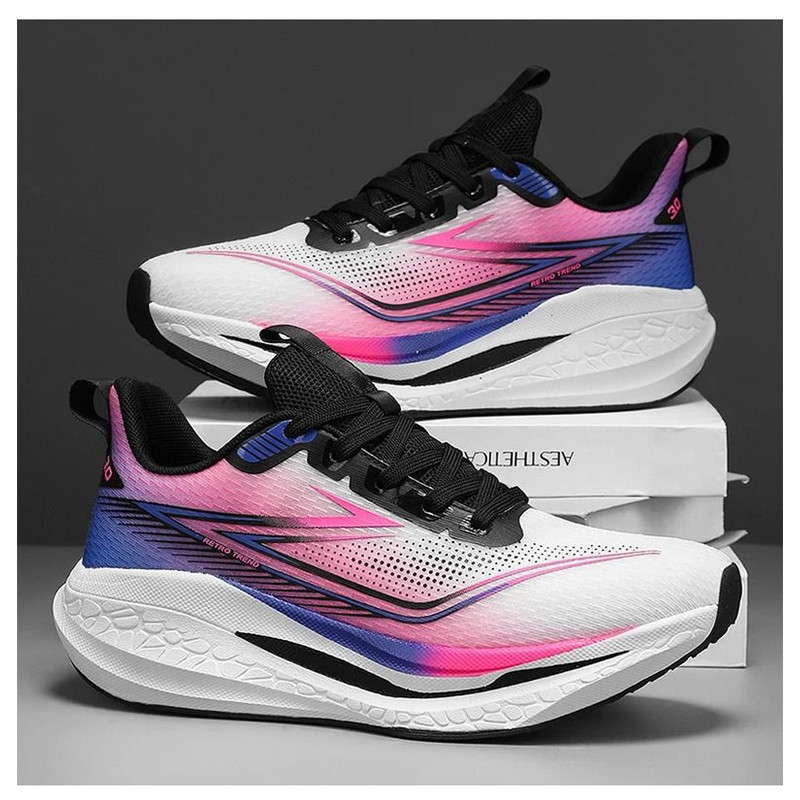 Mens Outdoor Mesh Breathable Sports Running Shoes With Cushioned Soles 0