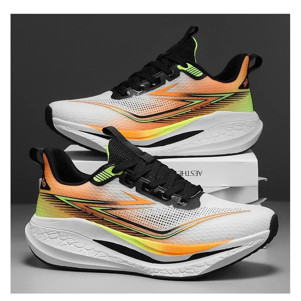 Mens Outdoor Mesh Breathable Sports Running Shoes With Cushioned Soles 1