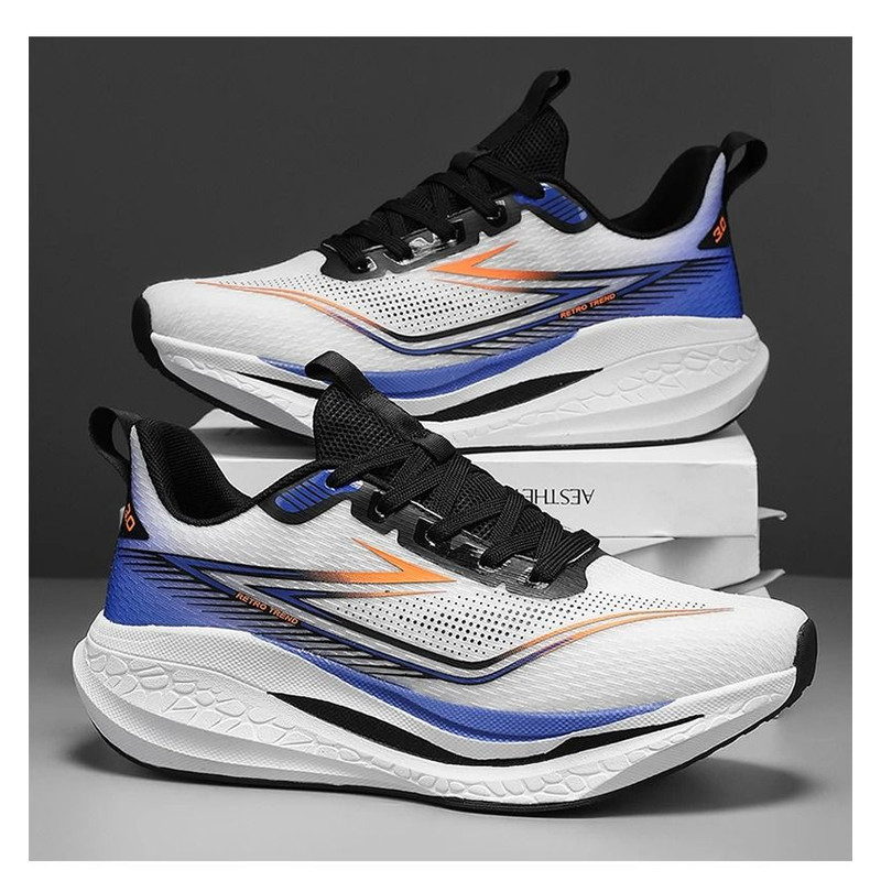 Mens Outdoor Mesh Breathable Sports Running Shoes With Cushioned Soles 2