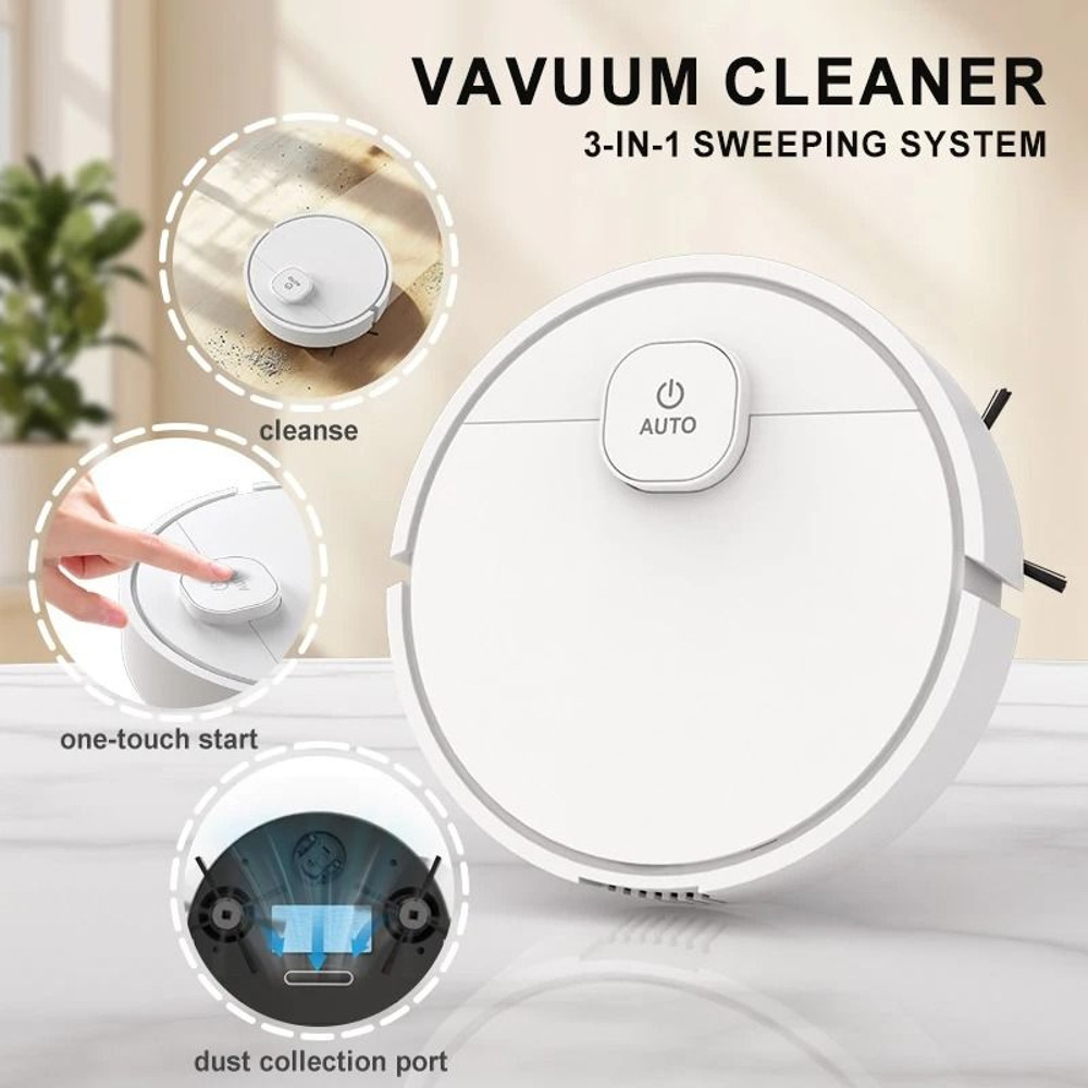 Automatic Robotic Vacuum Cleaner For Home Sweeping And Mopping 1