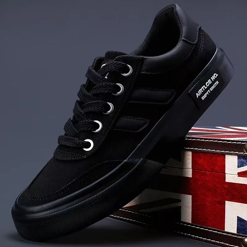 Mens Canvas Lace Up Sneakers Breathable Outdoor Casual Shoes 12