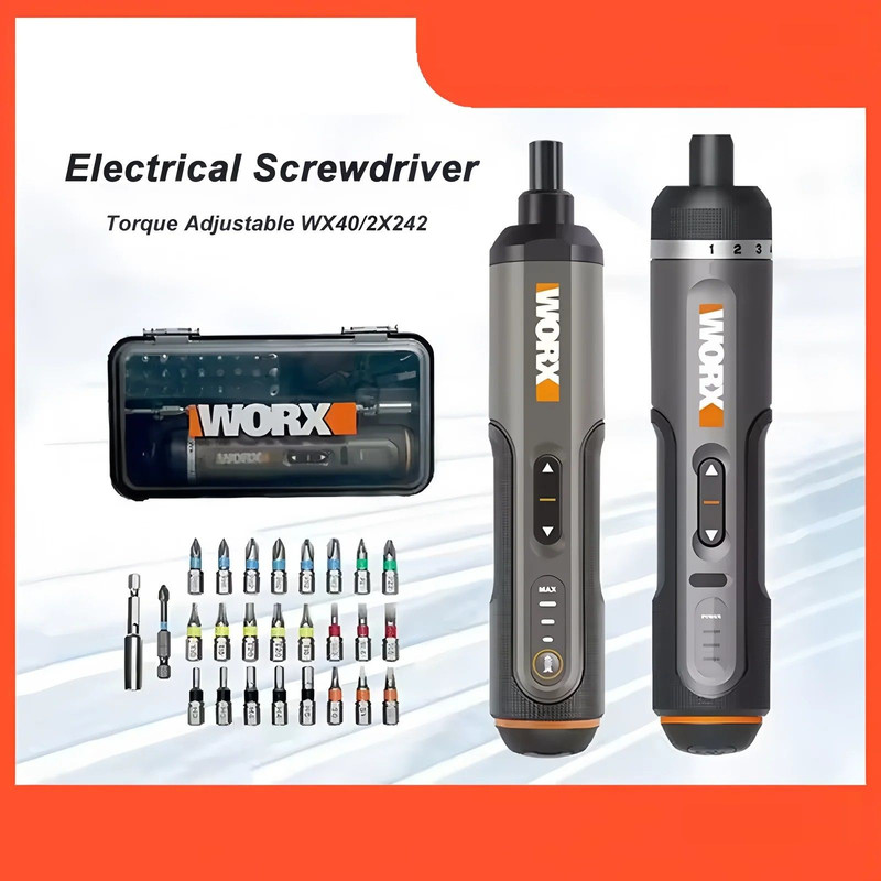 Smart Rechargeable Electric Screwdriver Kit With 30 Piece Bit Set 0