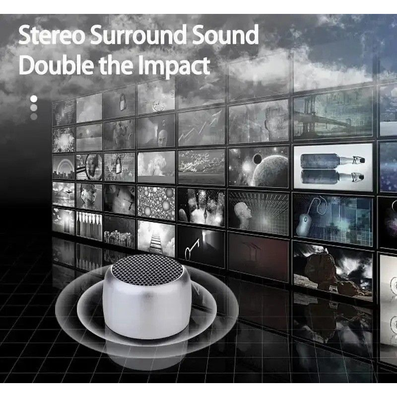 Mini Portable Bluetooth Speaker With Subwoofer Sound And Microphone Input 0