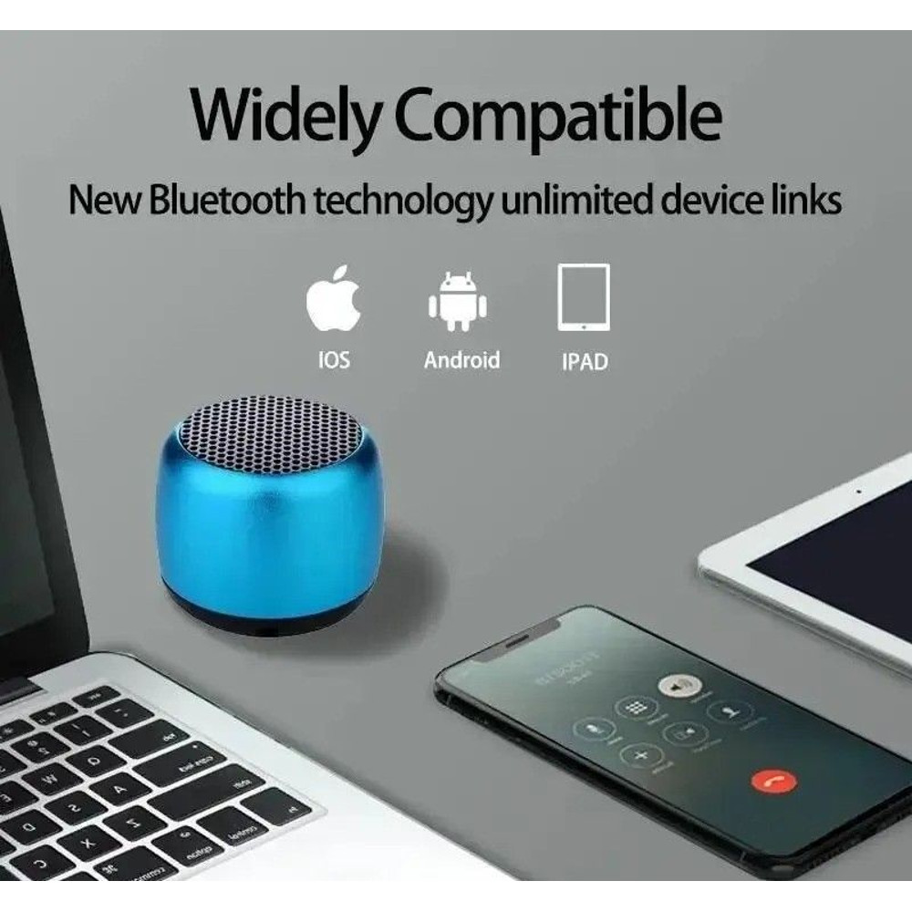 Mini Portable Bluetooth Speaker With Subwoofer Sound And Microphone Input 1