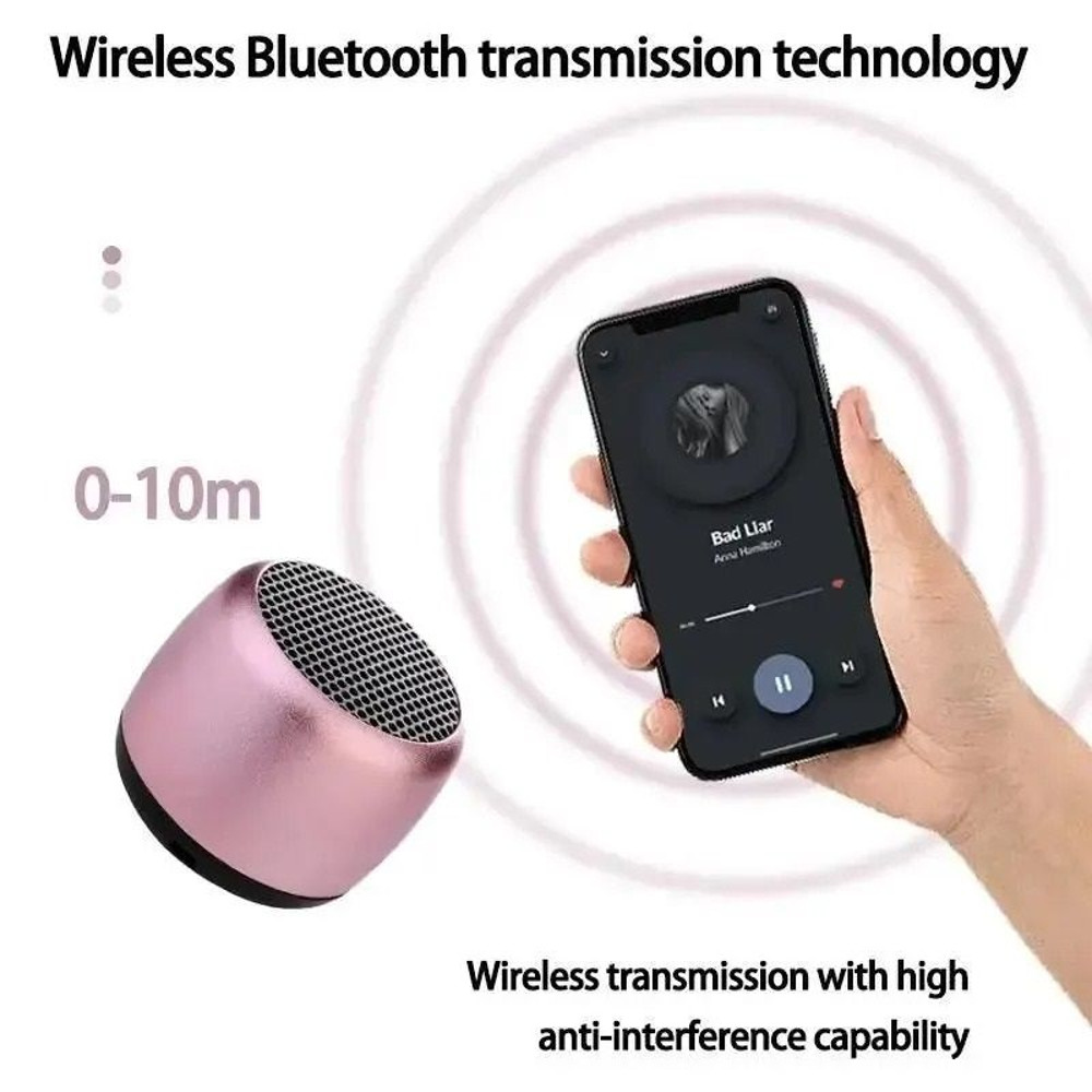 Mini Portable Bluetooth Speaker With Subwoofer Sound And Microphone Input 2