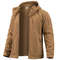 Mens Winter Tactical Fleece Jacket With Multiple Pockets And Hood 4
