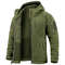 Mens Winter Tactical Fleece Jacket With Multiple Pockets And Hood 7