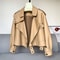 Womens Genuine Sheepskin Leather Jacket For Winter And Spring 0