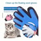 Pet Grooming Glove For Easy Hair Removal And Massage 1