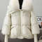 Womens Warm Thick Cotton Padded Jacket With Fur Collar 2