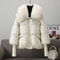 Womens Warm Thick Cotton Padded Jacket With Fur Collar 5