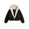 Unisex Retro Plush Winter Jacket With Fur Collar 5