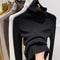 Womens Slim Fit Turtleneck Knitted Sweater For Autumn And Winter 2