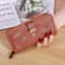 Womens Long PU Leather Wallet With Gold Leaf Detail And Coin Pocket 5
