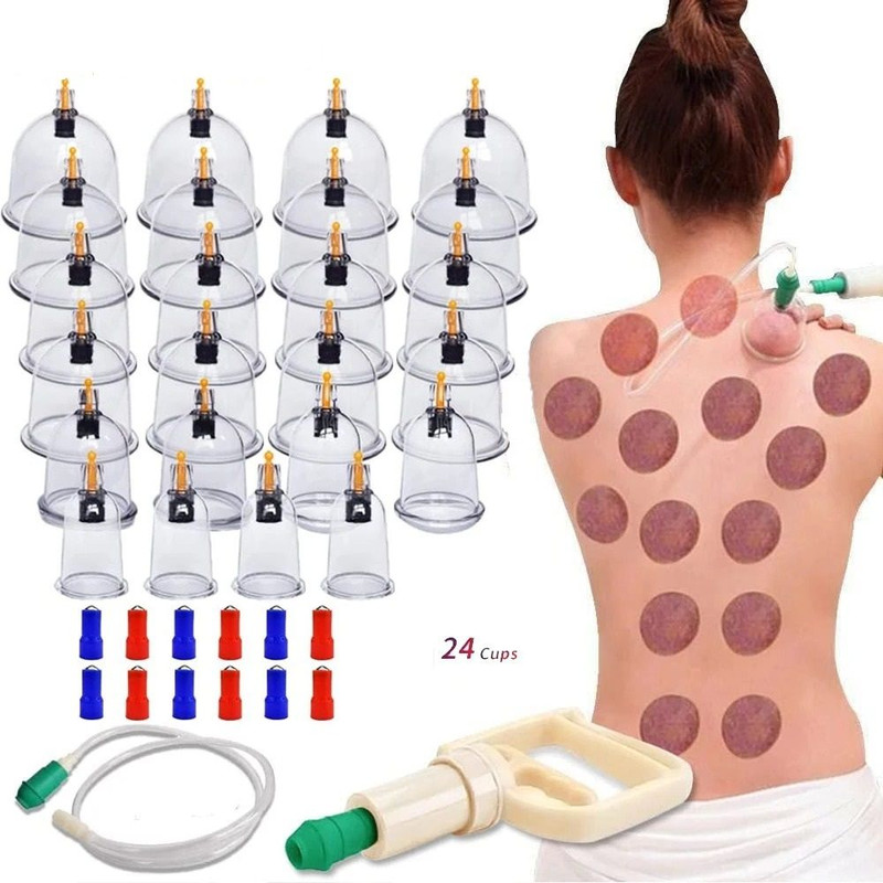 Vacuum Cupping Therapy Set For Muscle Relaxation And Circulation 0