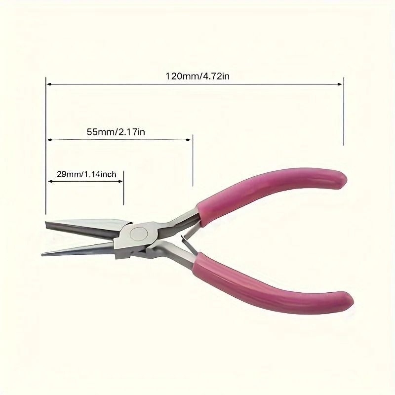 Professional Round Concave Pliers Jewelry Making Mini Precision Wire Loop Tools 5 Inch 5