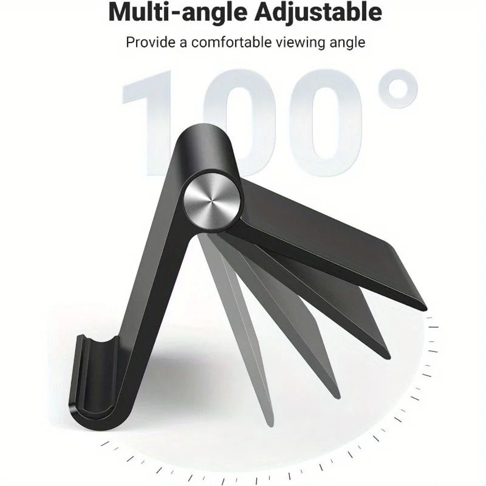 Adjustable Portable Tablet Phone Holder Foldable Desktop Base Strong Device Stability 4