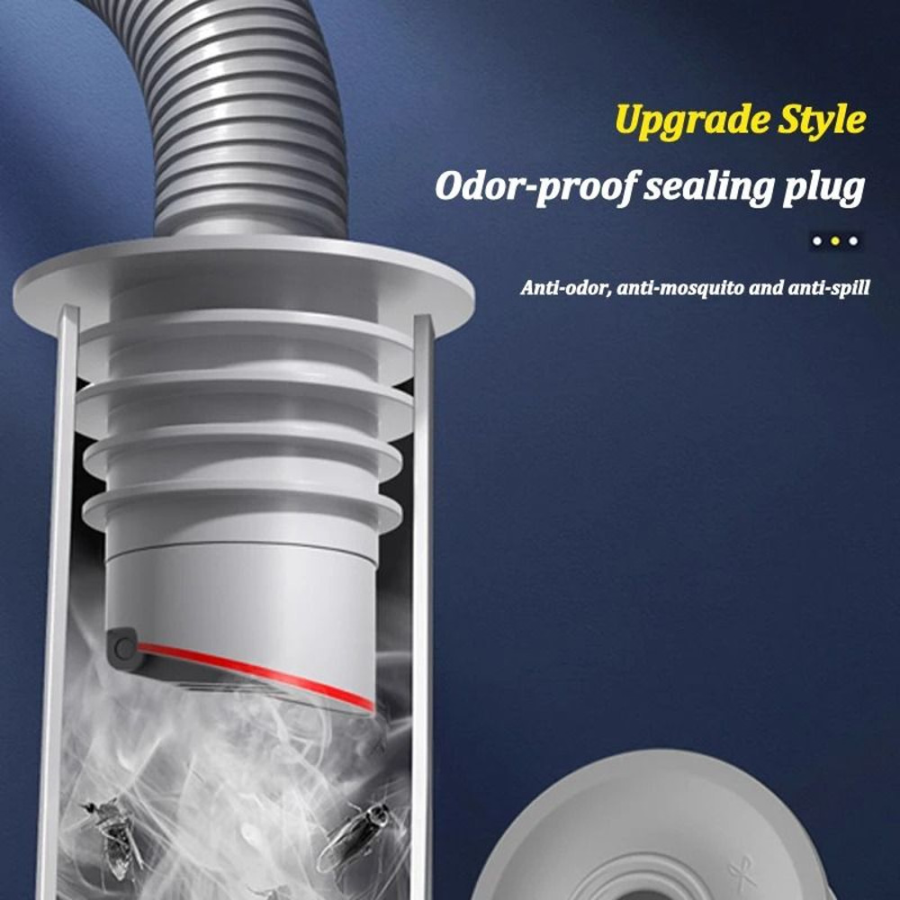 Silicone Bathroom Sewer Seal Ring Kitchen Sink Sewer Pipe Plug Washing Machine Anti Odor Leakage Fl 4