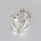 Heart Frame Wrapped Bead Double Straight Hole Spacer Loose Beads For Jewelry Making DIY Findings 50 8